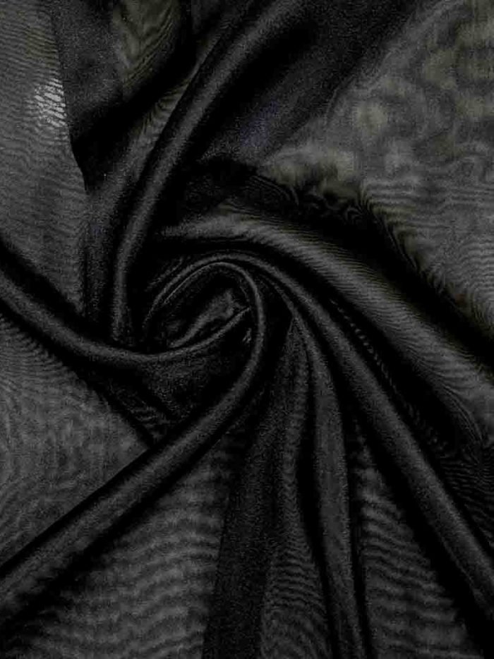 Metallic Organza Color Black1